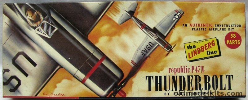 Lindberg 1/48 Republic P-47N Thunderbolt, 511-98 plastic model kit